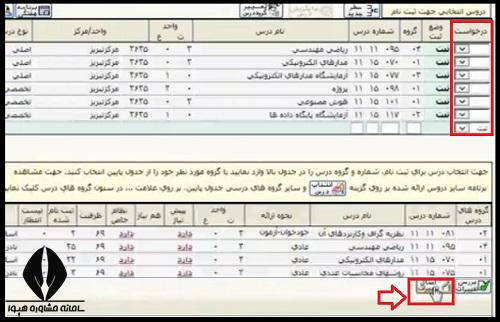 نحوه حذف و اضافه انتخاب واحد دانشگاه پیام نور